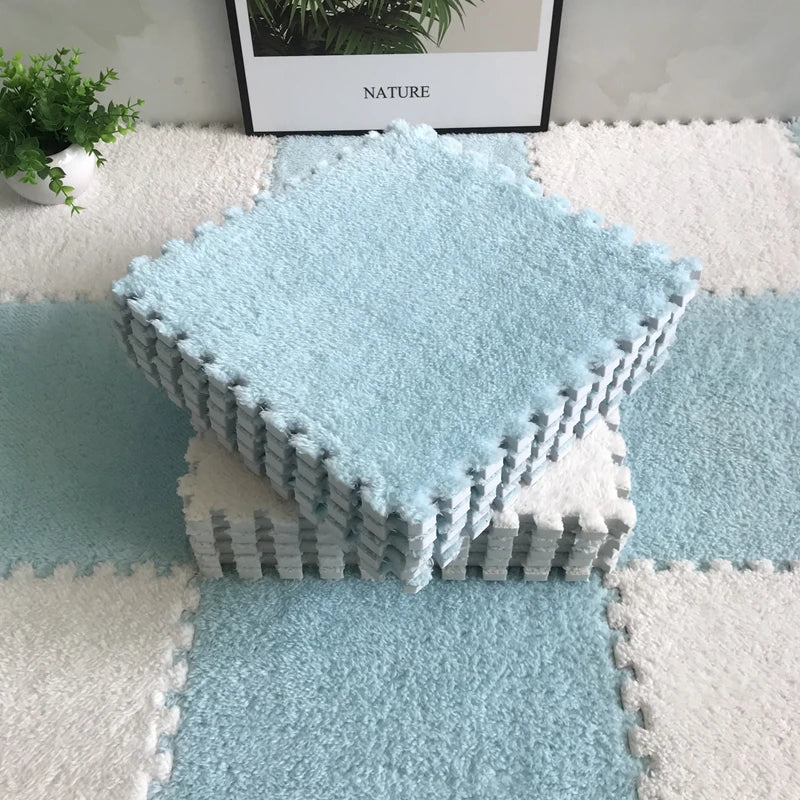 20PCS Soft Plush Puzzle Floor Mat - Image 10