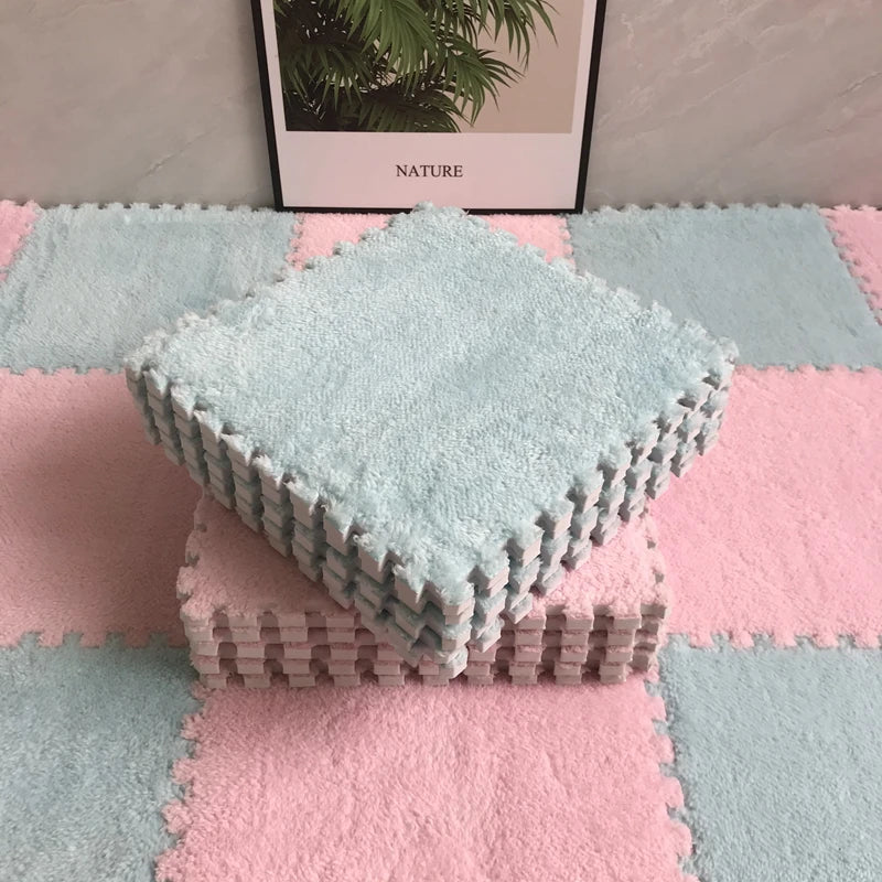 20PCS Soft Plush Puzzle Floor Mat - Image 11