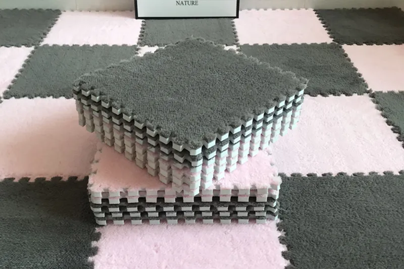 20PCS Soft Plush Puzzle Floor Mat - Image 14