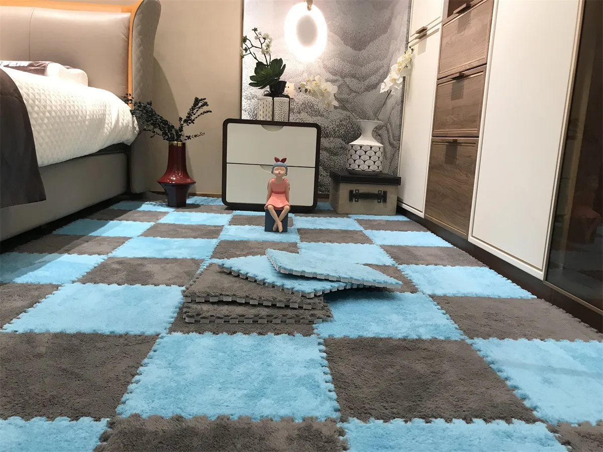 20PCS Soft Plush Puzzle Floor Mat - Image 18
