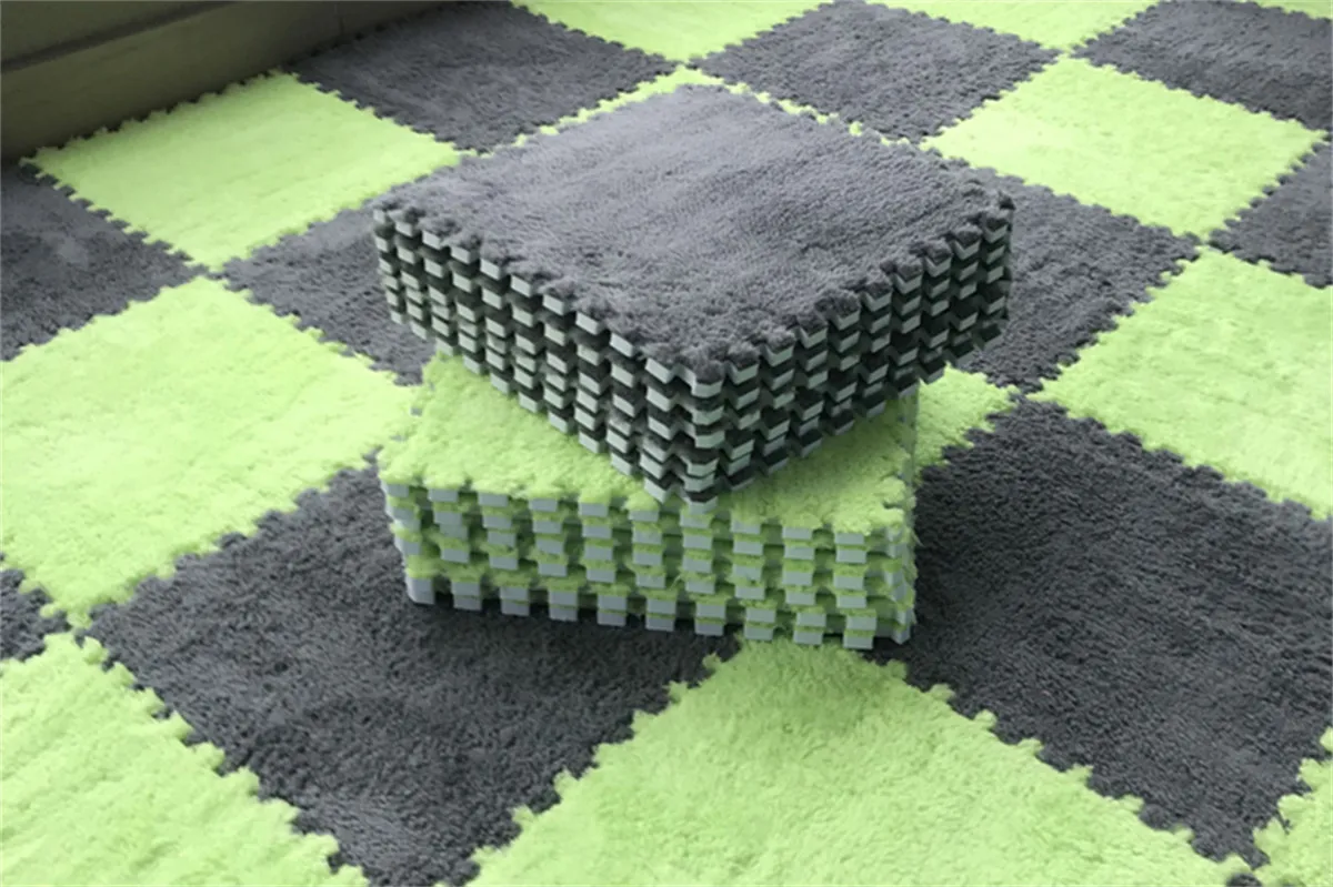 20PCS Soft Plush Puzzle Floor Mat - Image 20