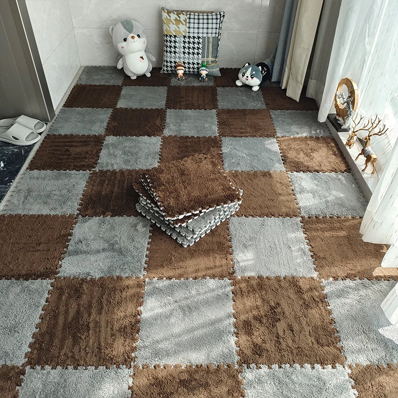 20PCS Soft Plush Puzzle Floor Mat - Image 21