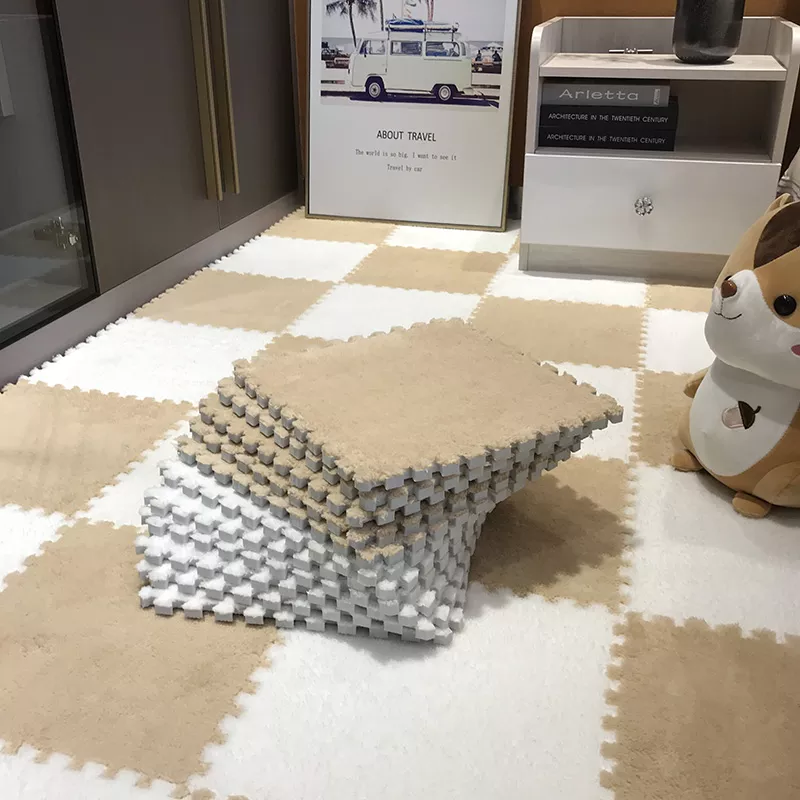 20PCS Soft Plush Puzzle Floor Mat - Image 22