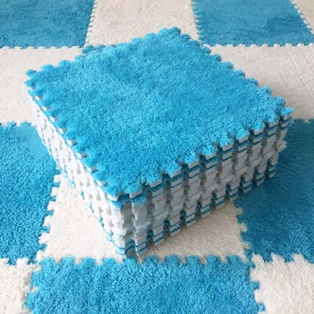 20PCS Soft Plush Puzzle Floor Mat - Image 3