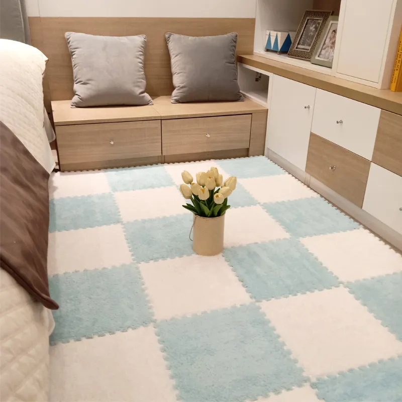 20PCS Soft Plush Puzzle Floor Mat - Image 4