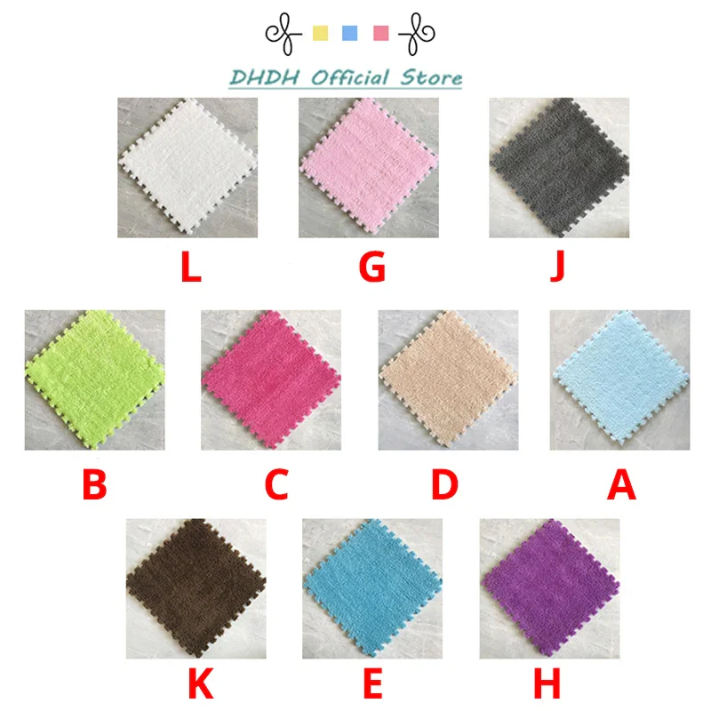 20PCS Soft Plush Puzzle Floor Mat - Image 6