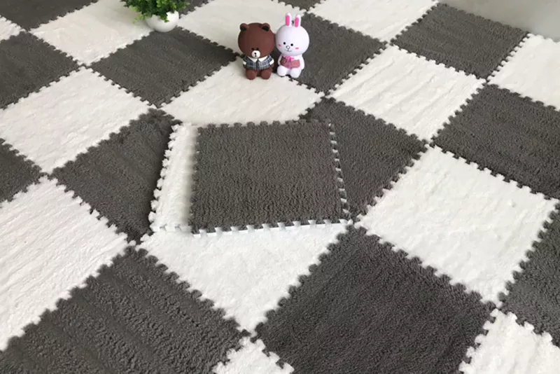 20PCS Soft Plush Puzzle Floor Mat - Image 7