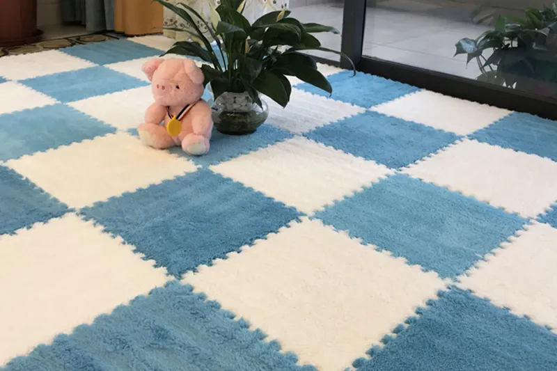 20PCS Soft Plush Puzzle Floor Mat - Image 8