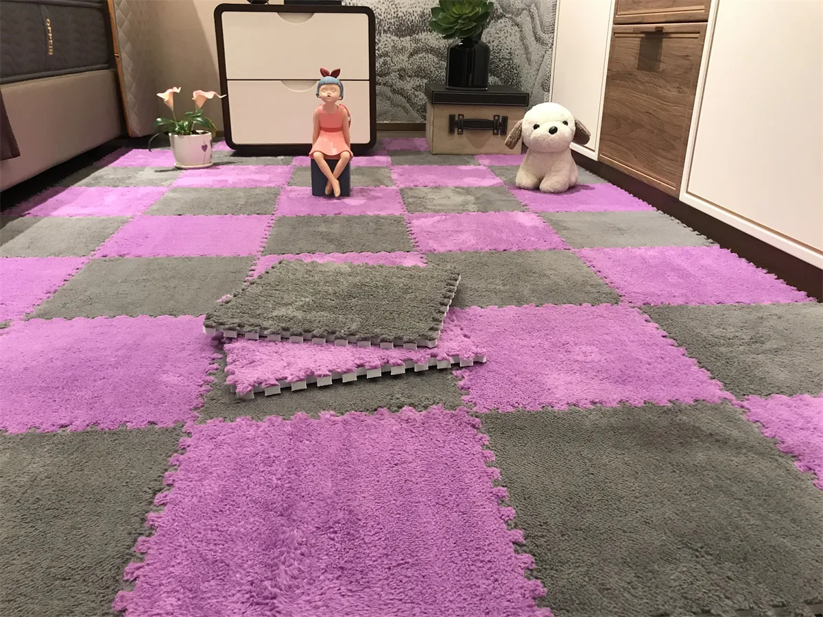 20PCS Soft Plush Puzzle Floor Mat - Image 9