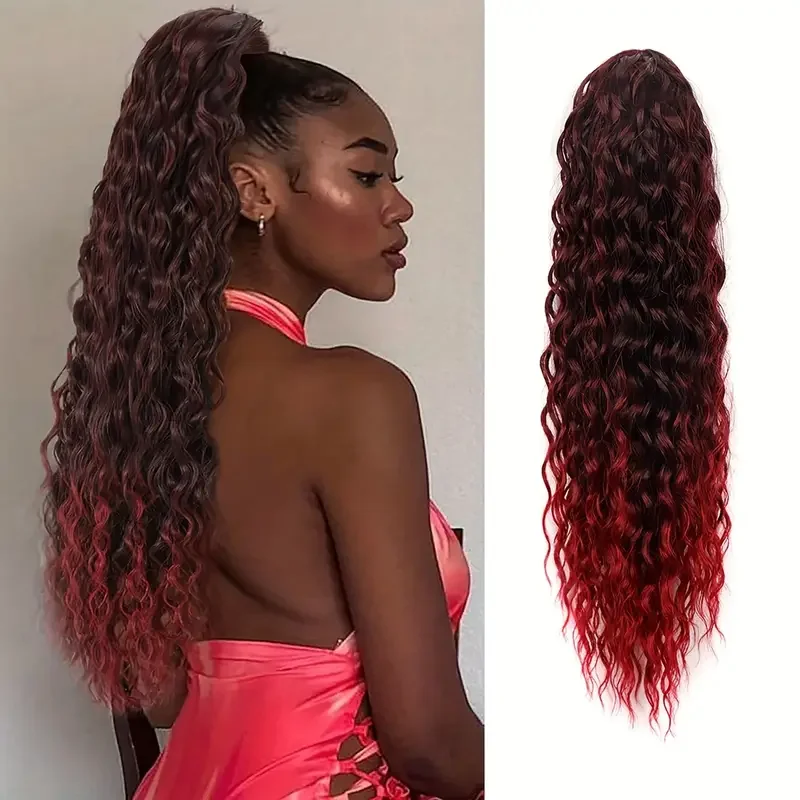 22 Inch Ombre Deep Curly Hair Extention - Image 3