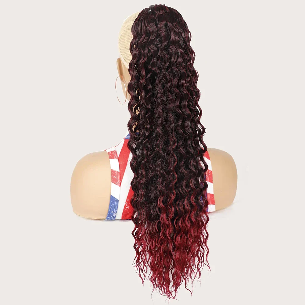 22 Inch Ombre Deep Curly Hair Extention - Image 4