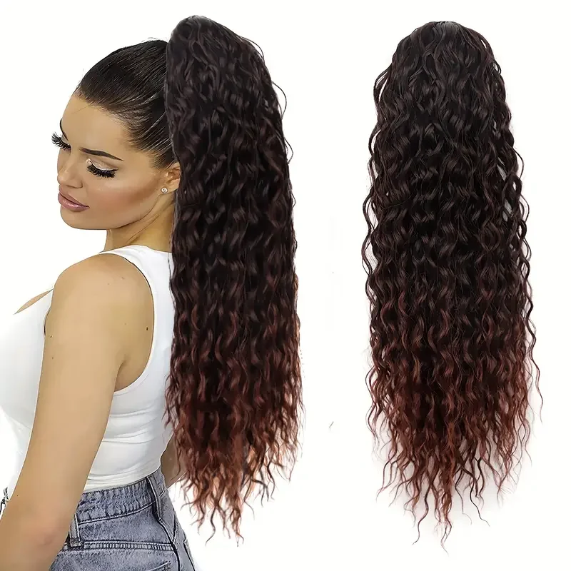 22 Inch Ombre Deep Curly Hair Extention - Image 7