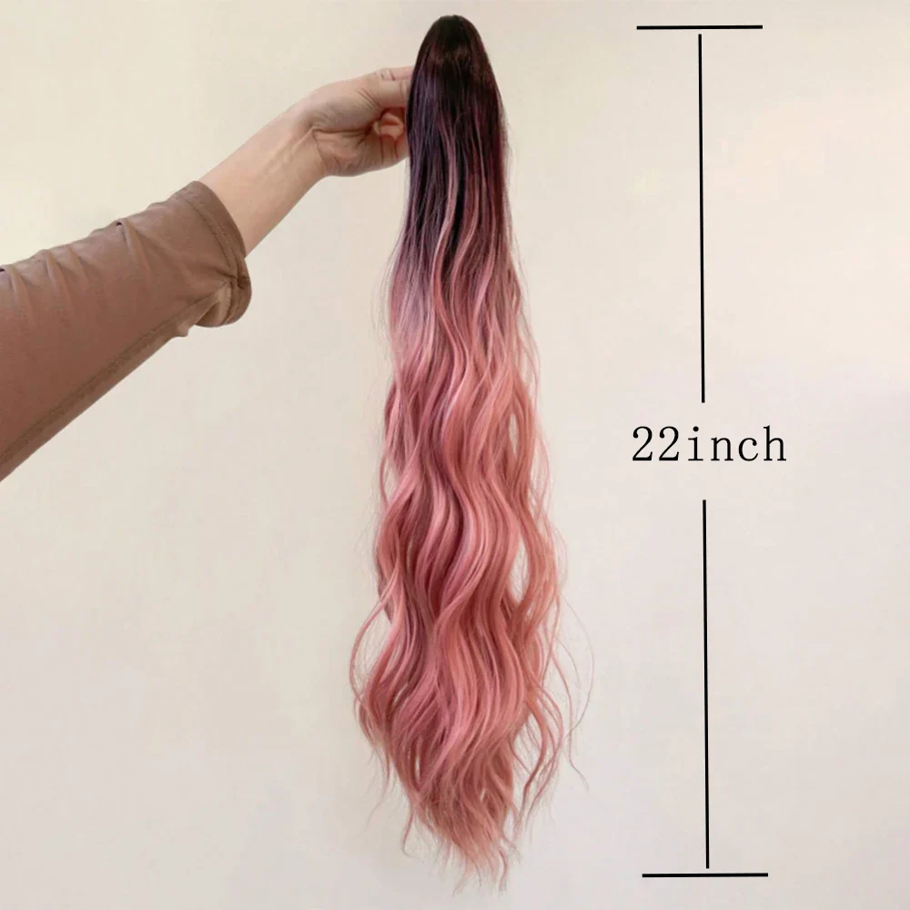 22Inch Long Ombre Pony Tail Clip - Image 4