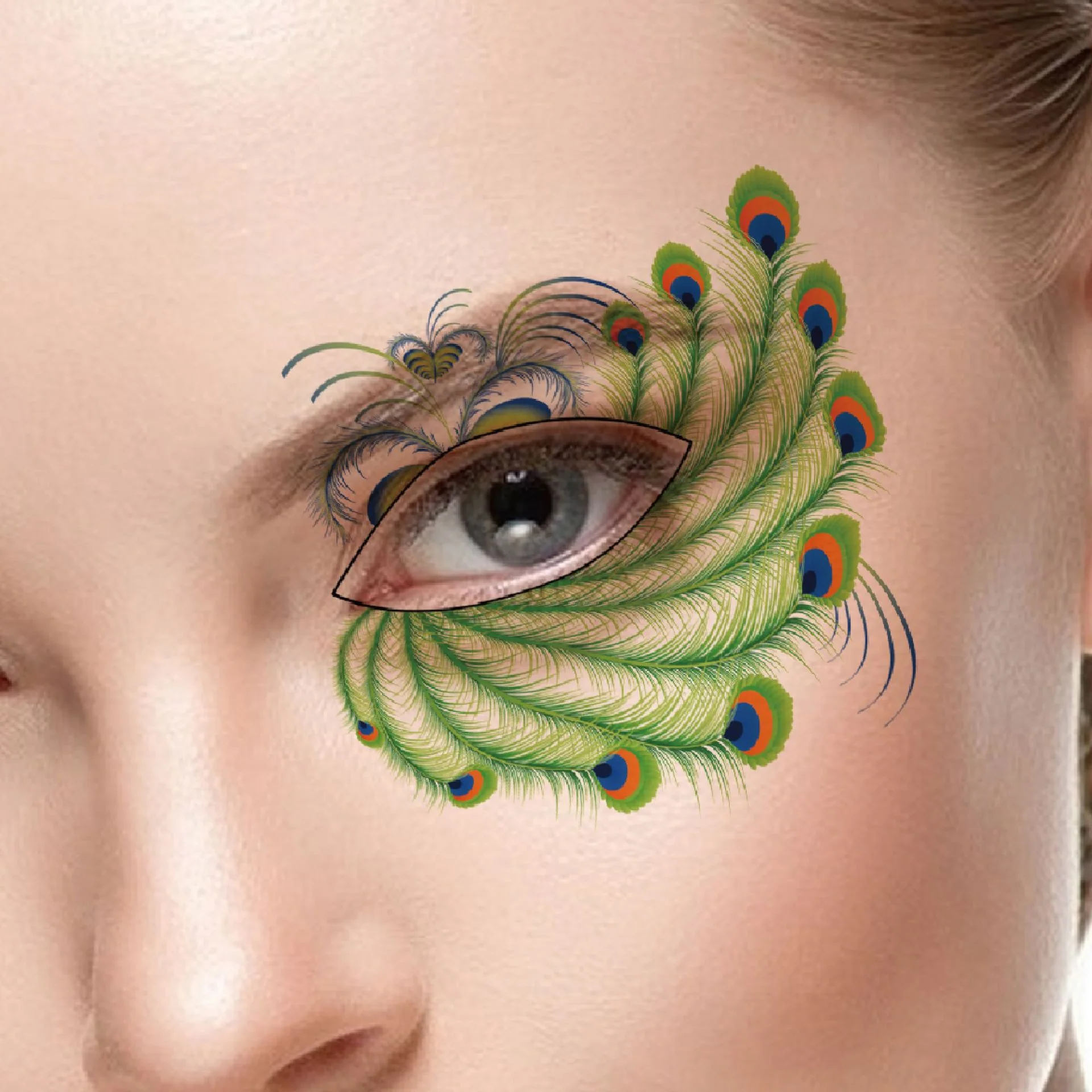 24 Styles Eyeshadow Tattoo Stickers - Image 28