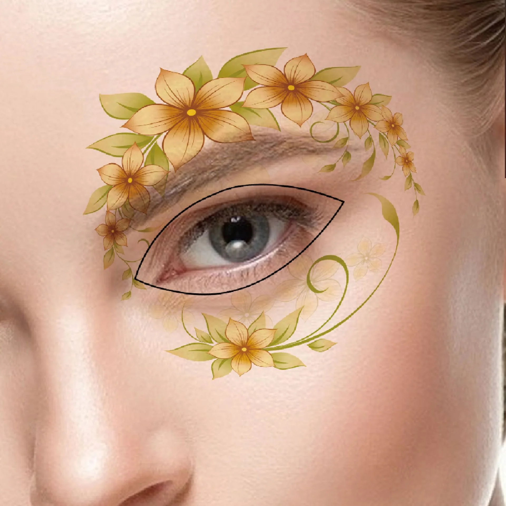 24 Styles Eyeshadow Tattoo Stickers - Image 32