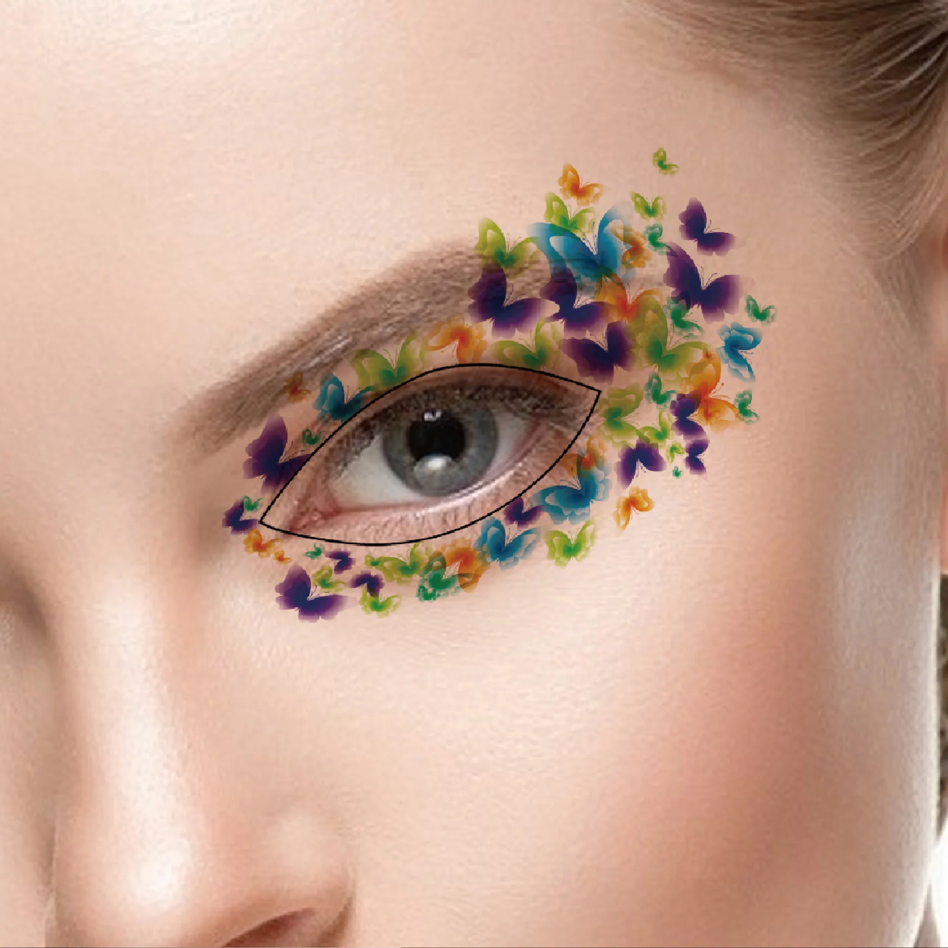 24 Styles Eyeshadow Tattoo Stickers - Image 35