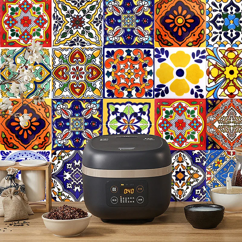 24PCS Retro Pattern Tiles Sticker - Image 5