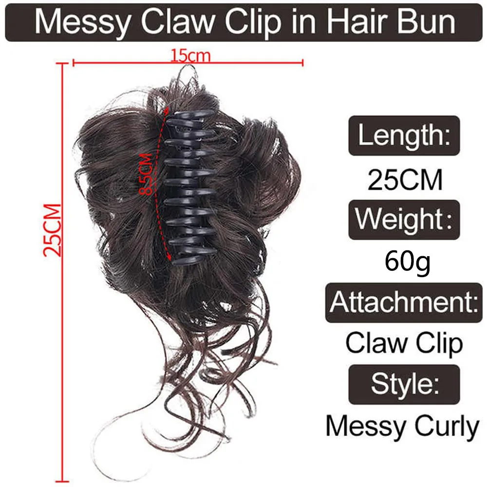 25 Colors Synthetic Curly Hair Claw - Image 3