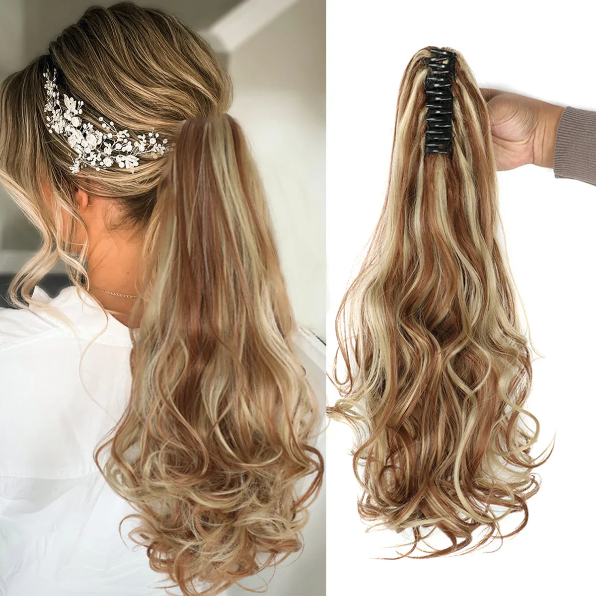25 Styles 22Inch Long Wavy Claw Clip - Image 15