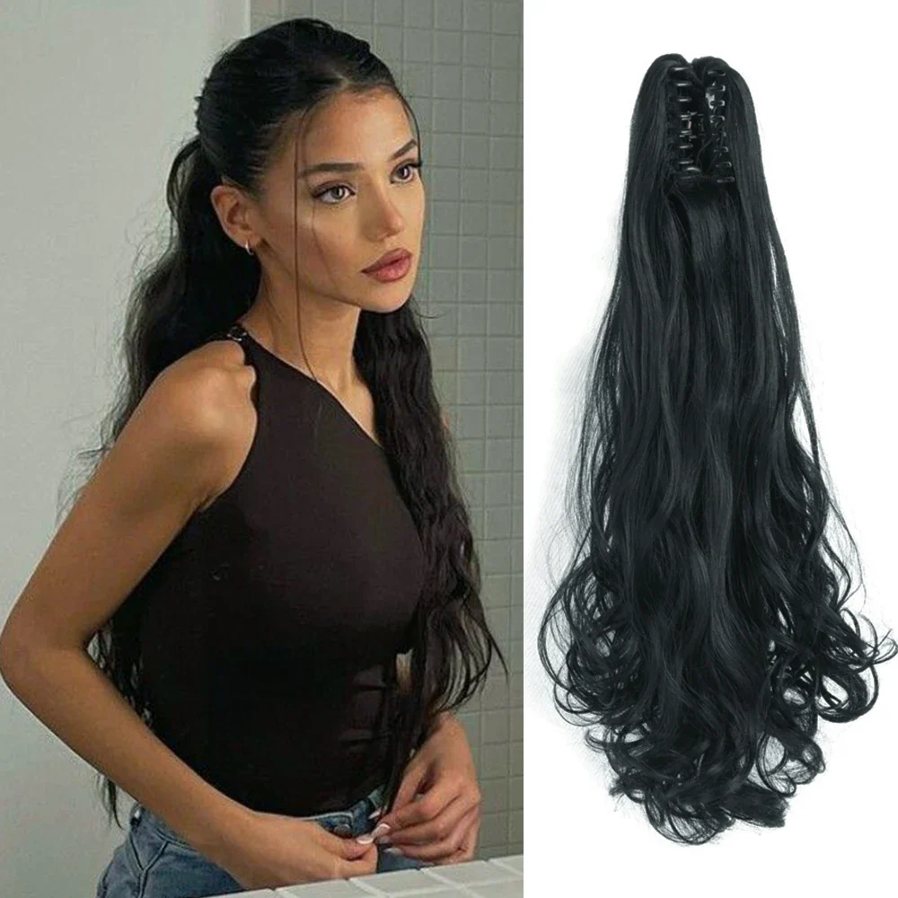 25 Styles 22Inch Long Wavy Claw Clip - Image 19