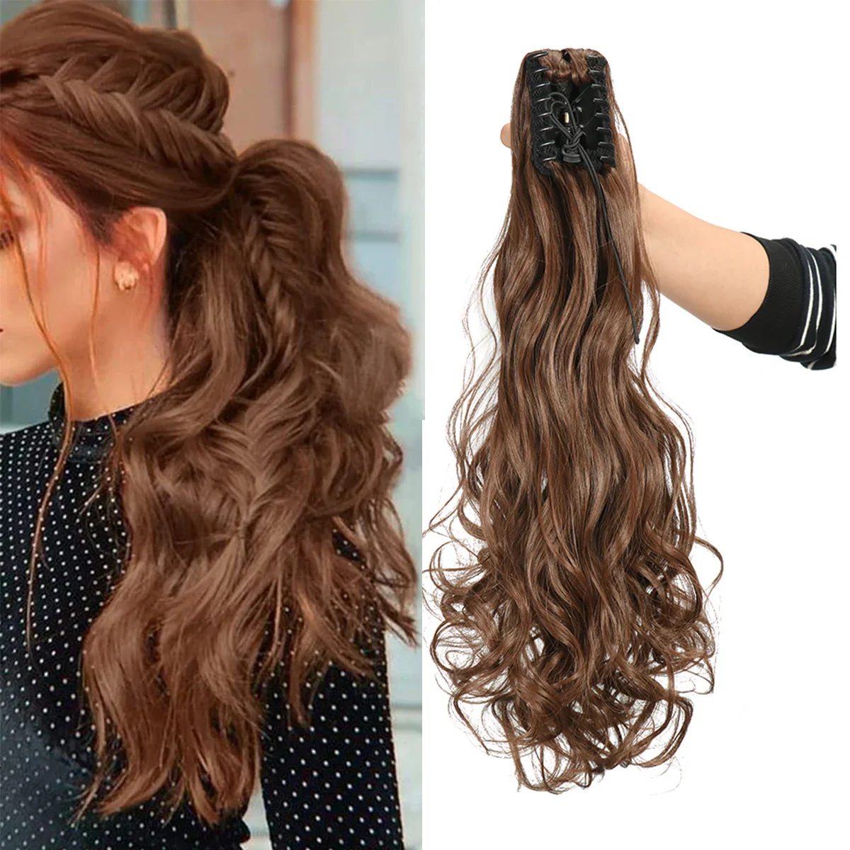 25 Styles 22Inch Long Wavy Claw Clip - Image 23