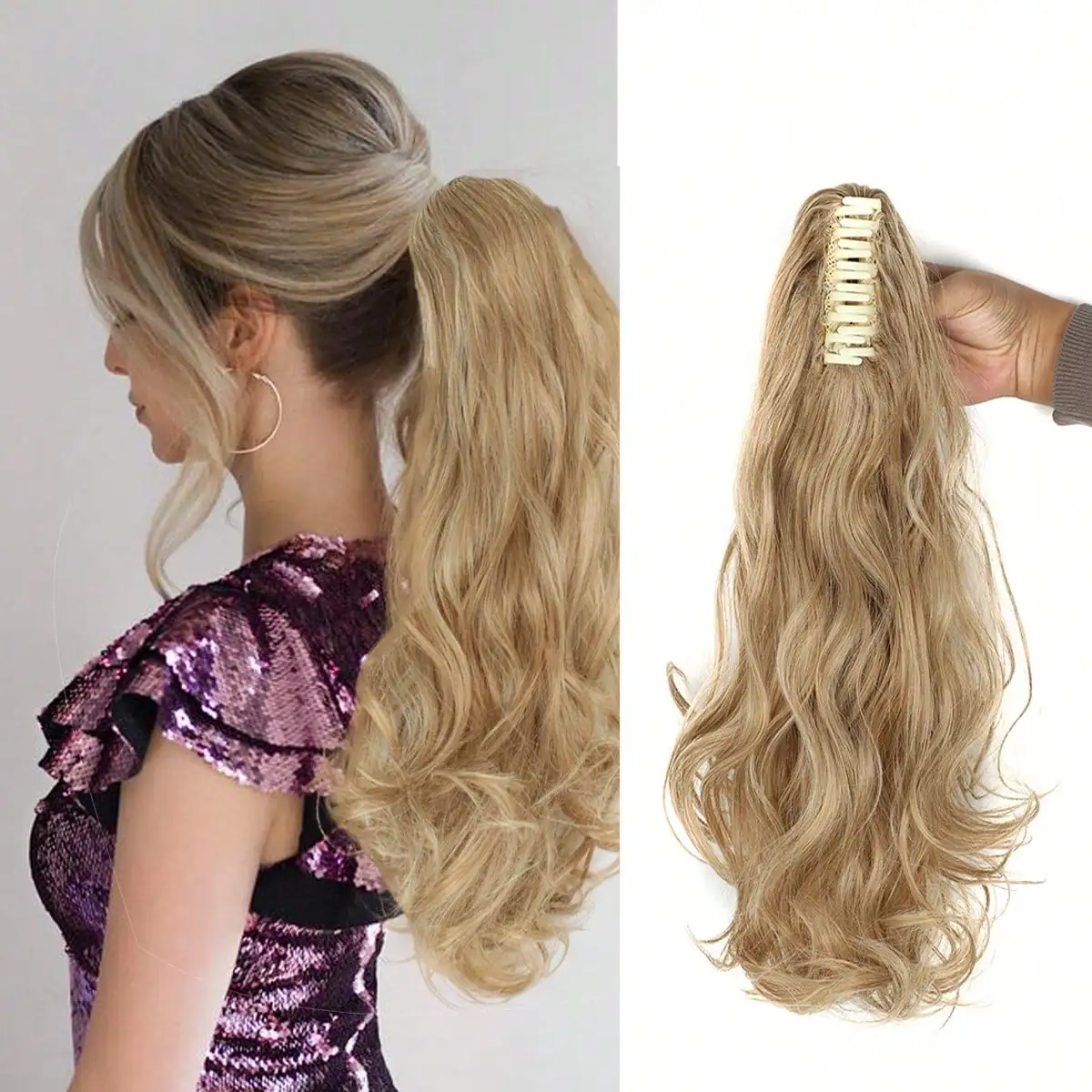 25 Styles 22Inch Long Wavy Claw Clip - Image 29