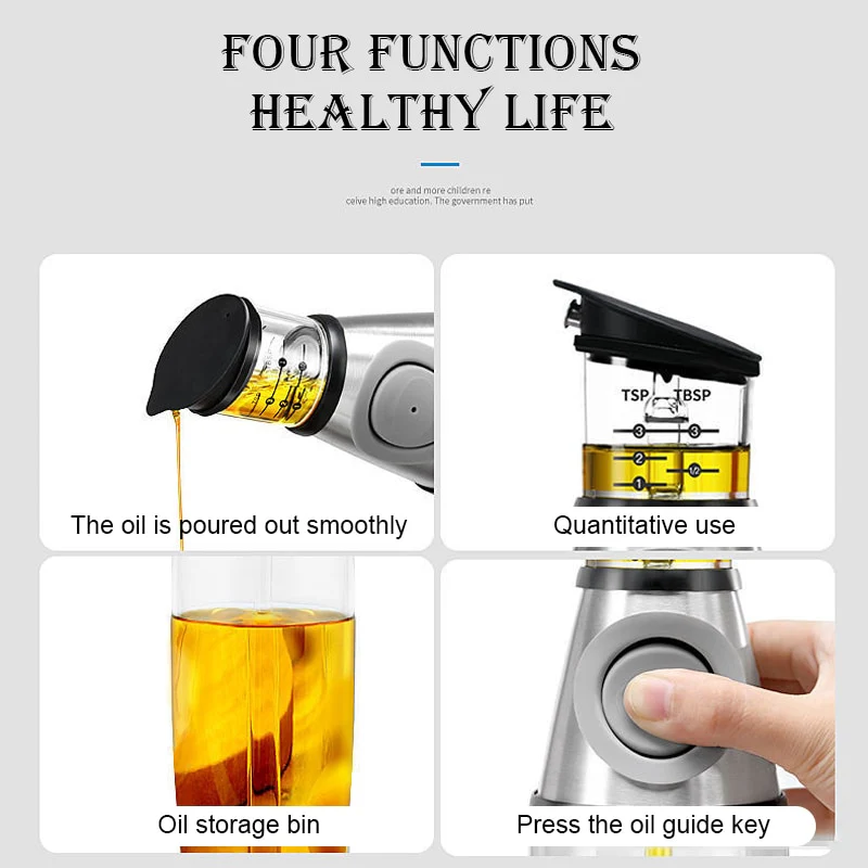 250/500 ML Measuring Oil Bottle - Image 4