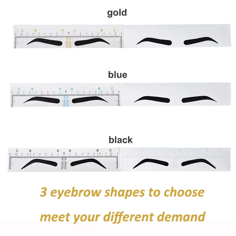 25PCS Disposable Eyebrow Stencil Stickers - Image 4
