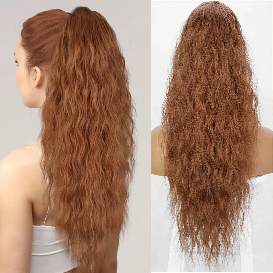 26Inch Synthetic Long Wavy Ponytail Extension - Image 12