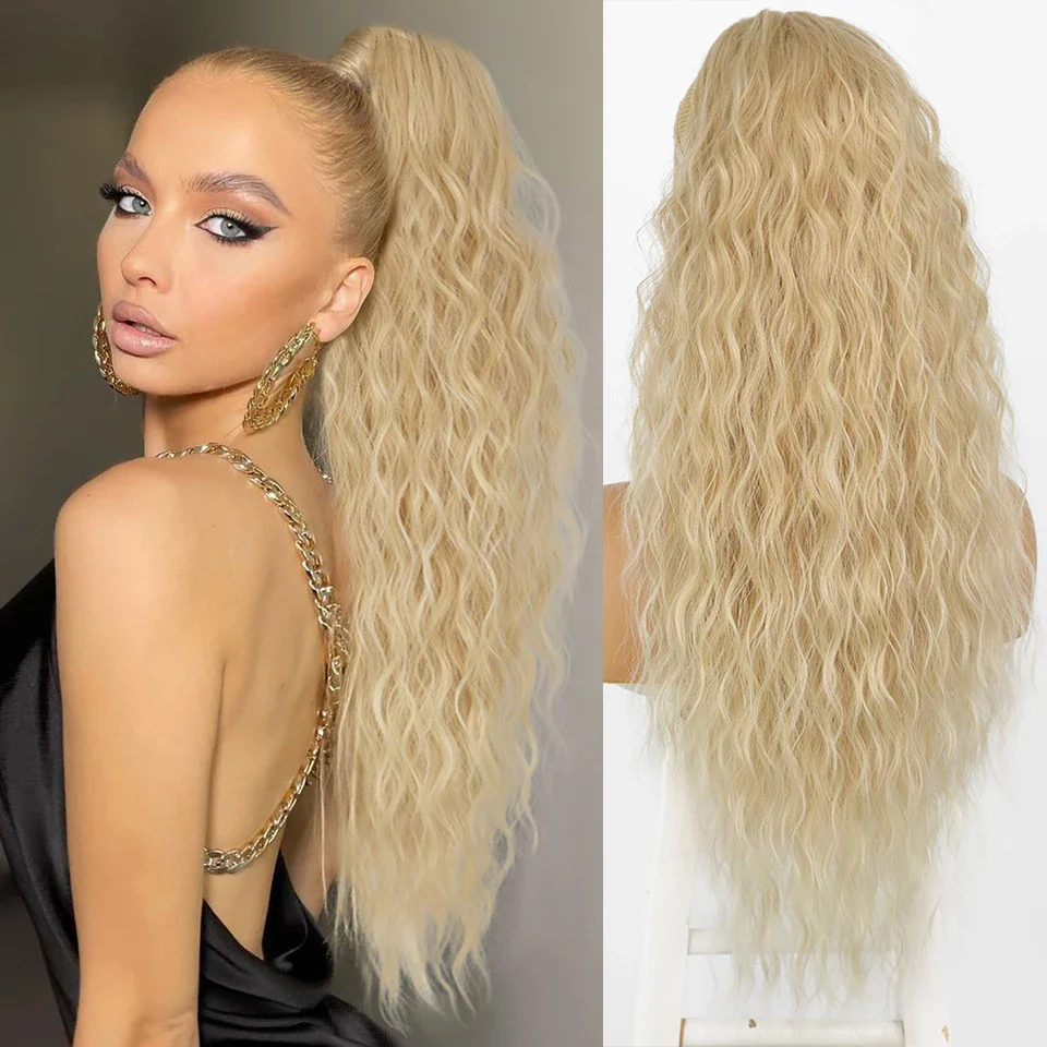 26Inch Synthetic Long Wavy Ponytail Extension - Image 7
