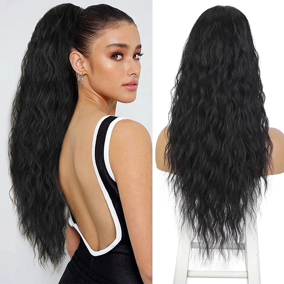 26Inch Synthetic Long Wavy Ponytail Extension - Image 8