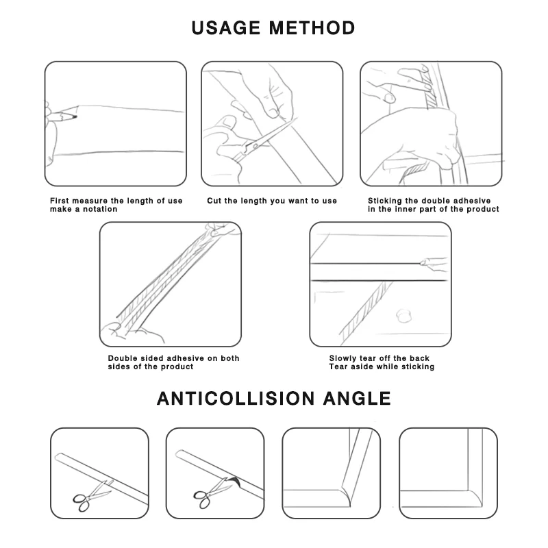 2M + 8PCS Corners Furniture Foam Protector - Image 37