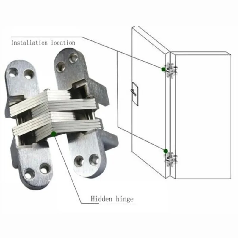 2PCS 12x43MM Invisible Hinges - Image 3