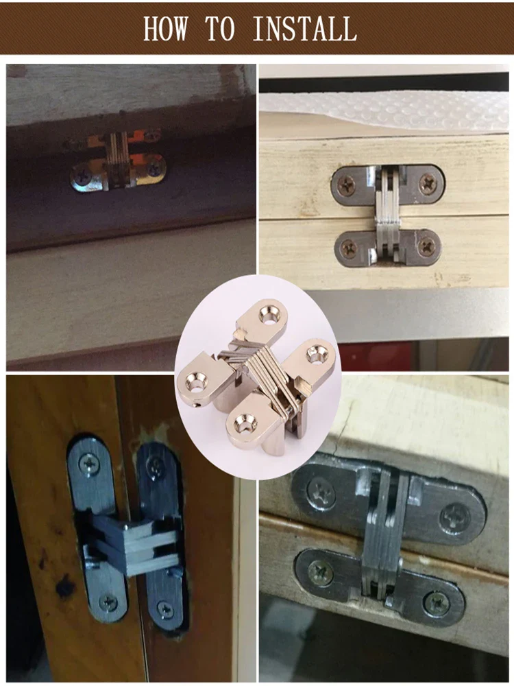 2PCS 12x43MM Invisible Hinges - Image 9