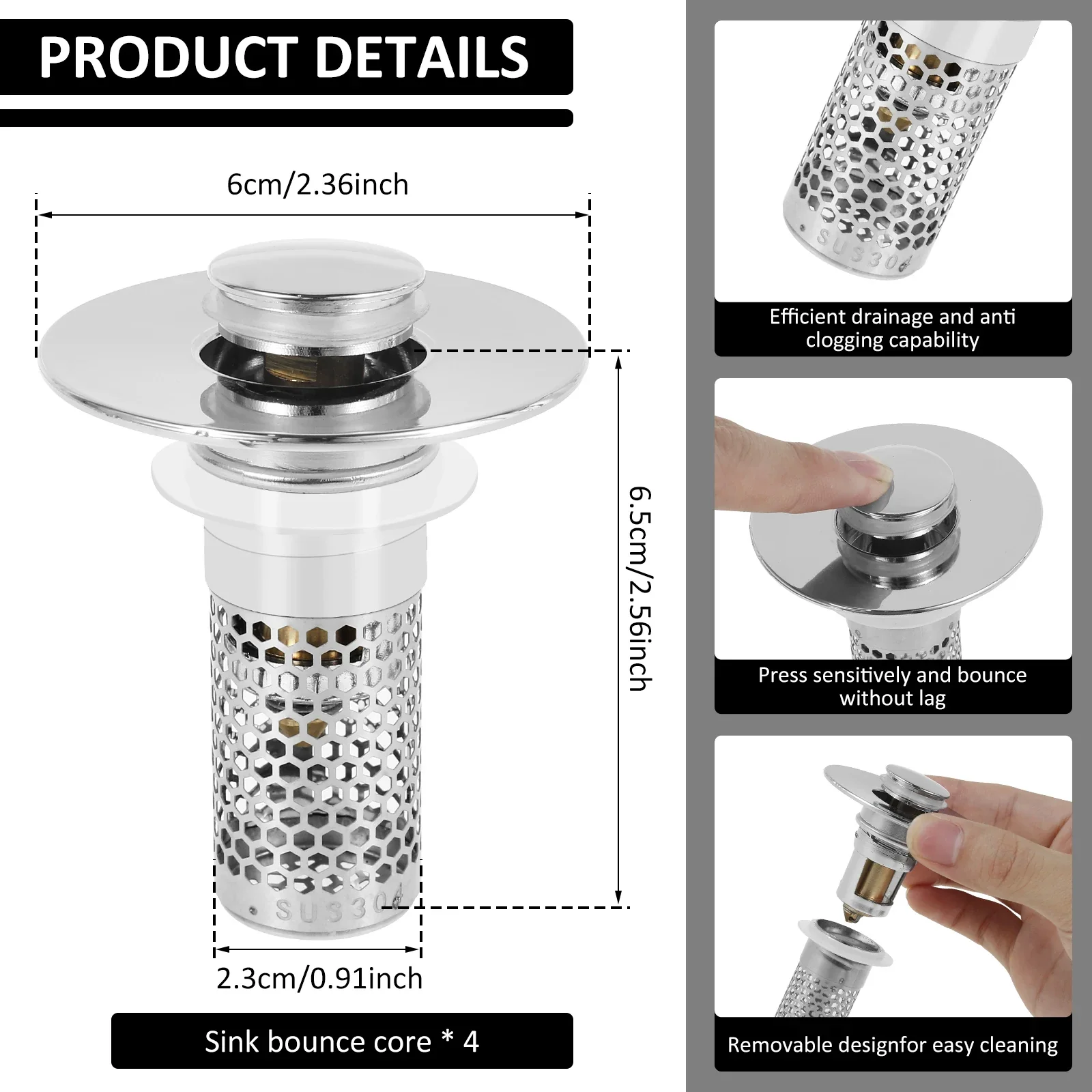 2PCS/4PCS Sink Drain Filter - Image 6