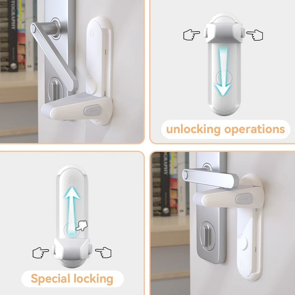 2PCS Adjustable Door Lock - Image 2