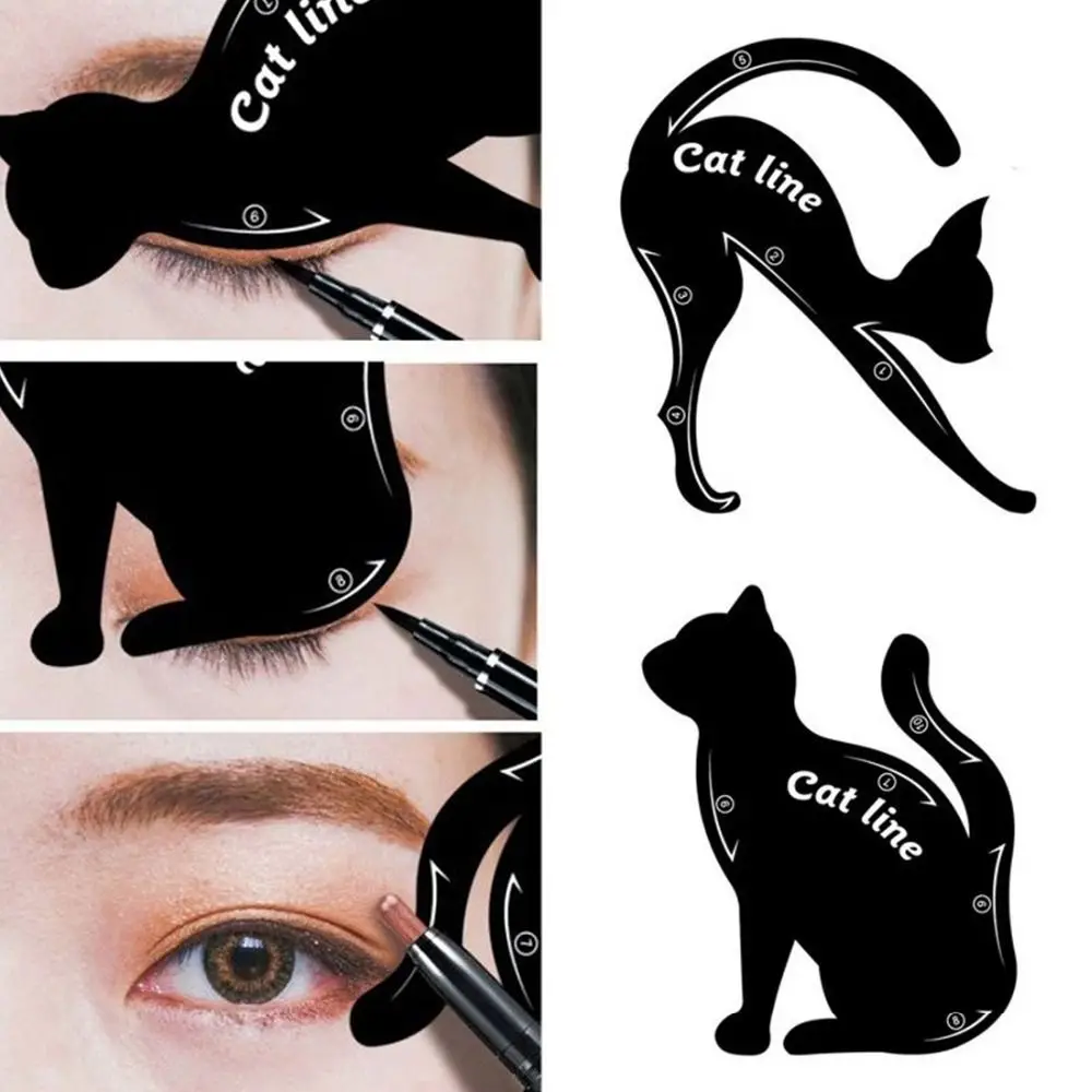 2PCS Cat Eye Liner Makeup Stencil - Image 3