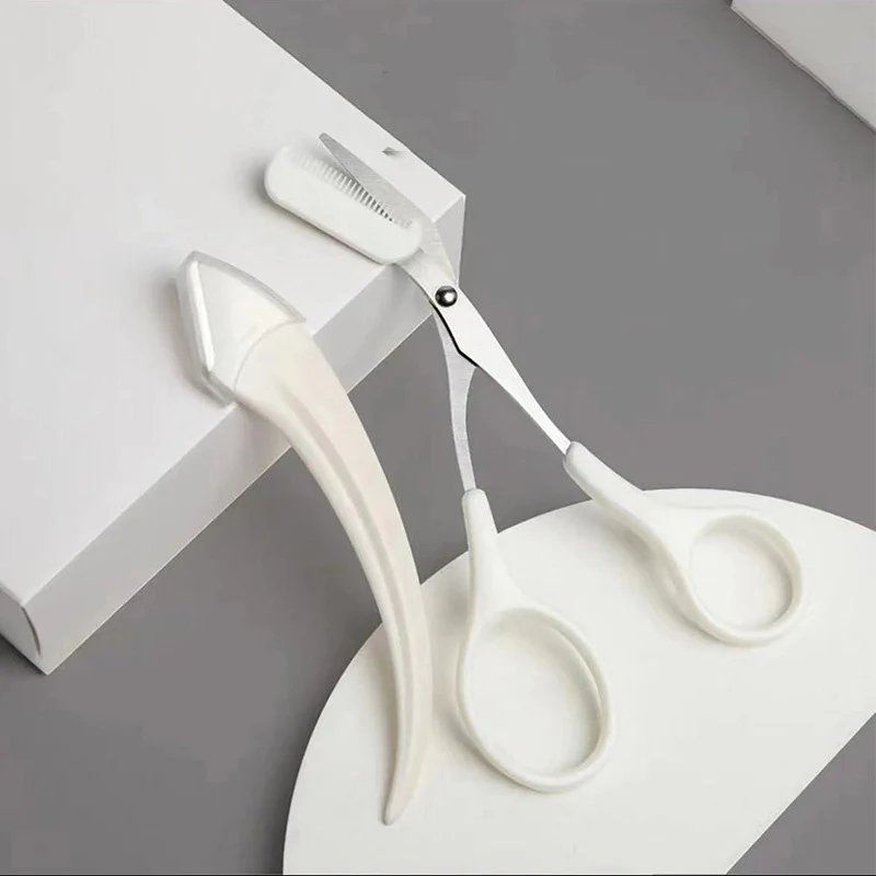 2PCS/Set Eyebrow Trimmer Scissors Shaver - Image 18