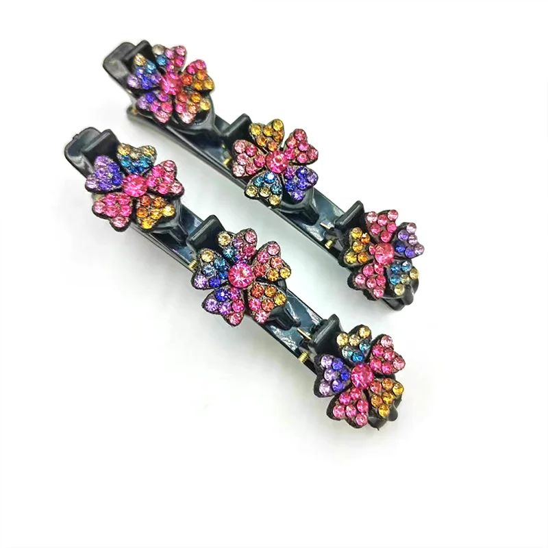 2PCS/Set Rhinestone Flowers Hair Clip - Image 10