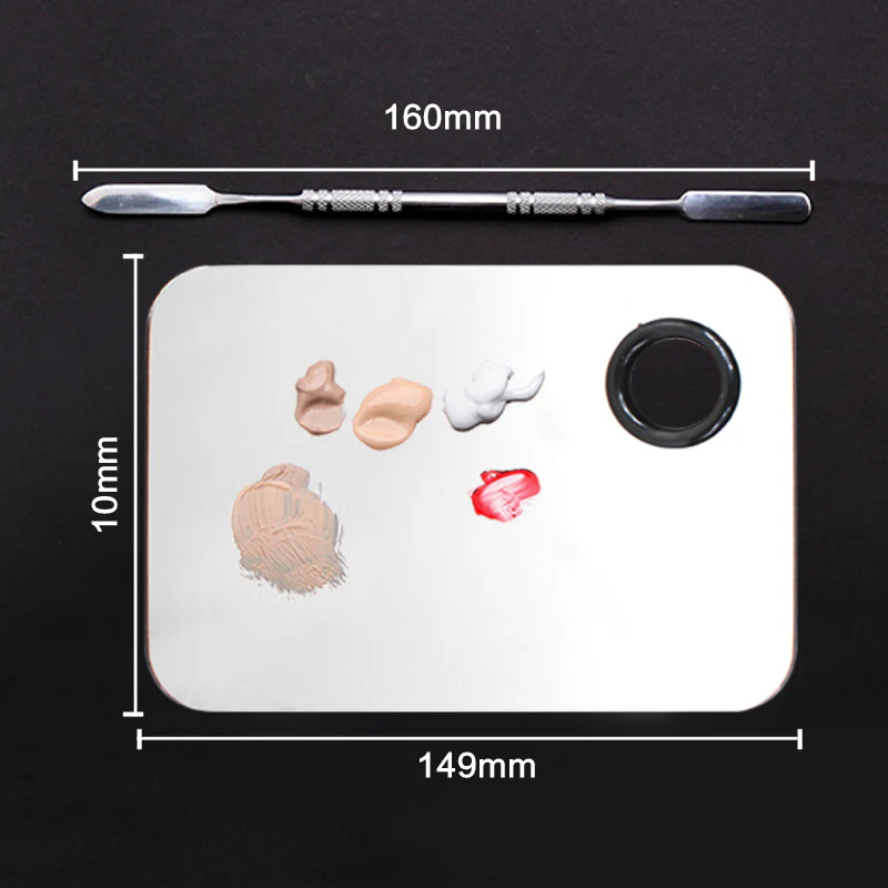 2PCS Stainless Steel Makeup Plate - Image 11