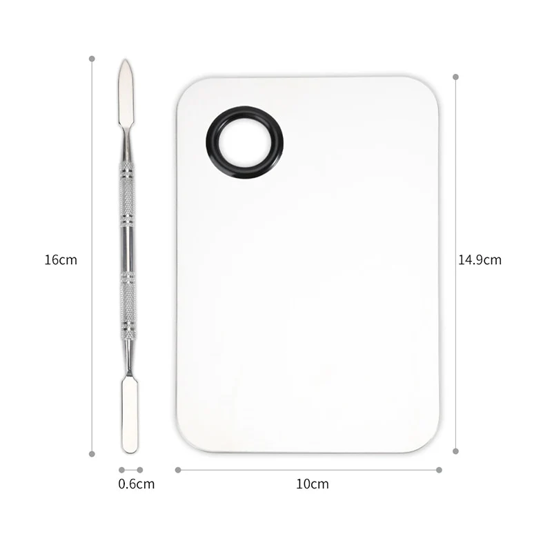 2PCS Stainless Steel Makeup Plate - Image 3