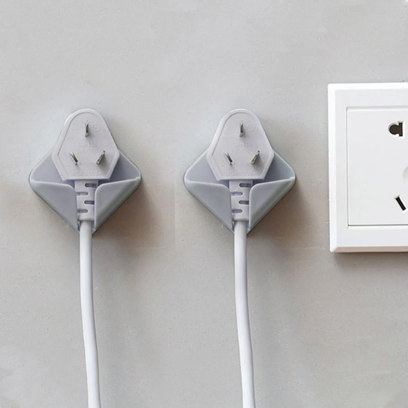 2PCS Wall Adhesive Plug Holder - Image 4