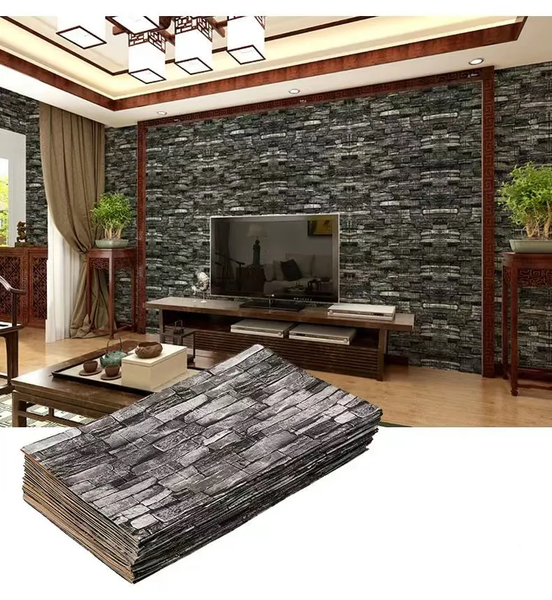 3/5/10m Self-adhesive Foam 3D Wall Paper - Image 19