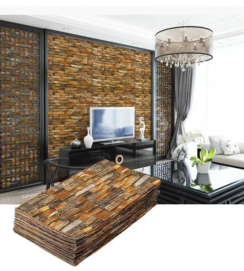 3/5/10m Self-adhesive Foam 3D Wall Paper - Image 20