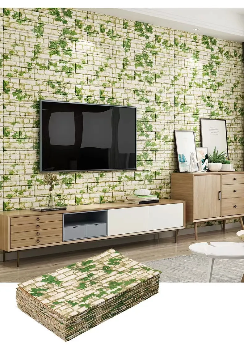3/5/10m Self-adhesive Foam 3D Wall Paper - Image 22