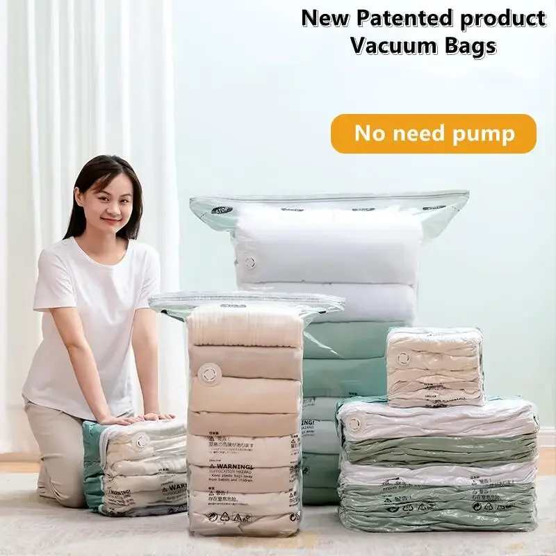 3-5PCS Self-Vacuum Storage Bags - Image 3