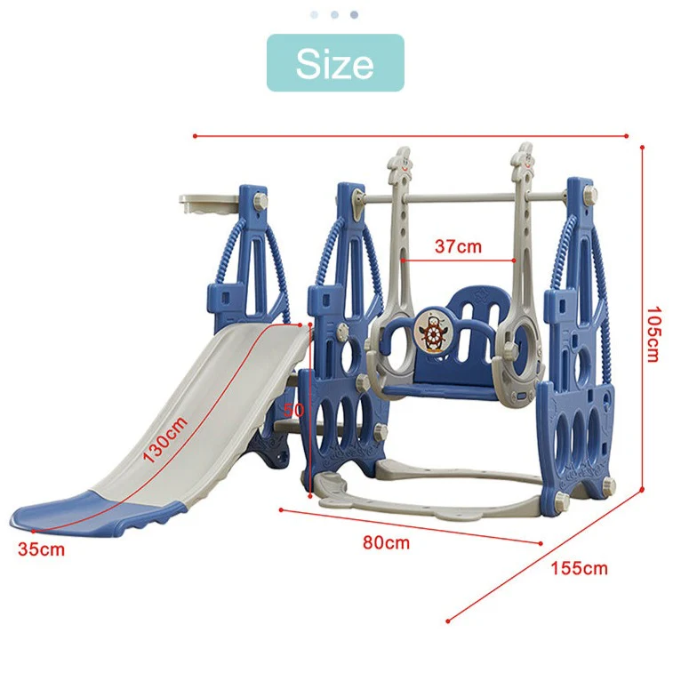 3 in 1 Baby Ball Basket Slide Swing - Image 11