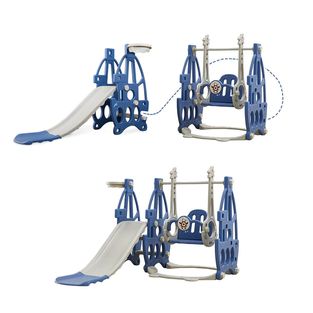 3 in 1 Baby Ball Basket Slide Swing - Image 2