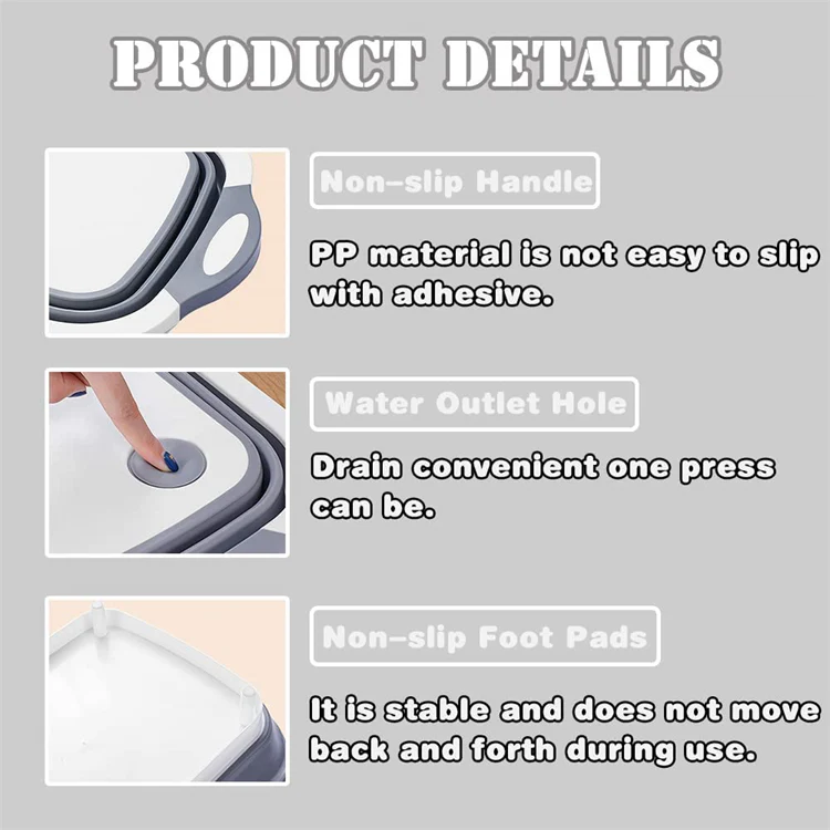 3 in 1 Collapsible Cutting Board - Image 11