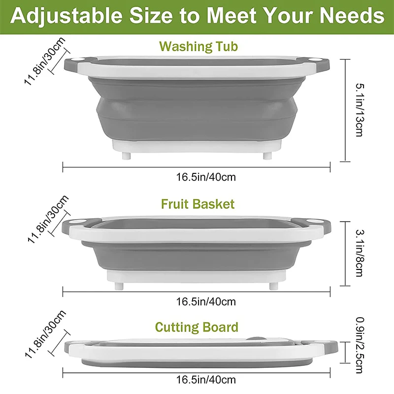 3 in 1 Collapsible Cutting Board - Image 8